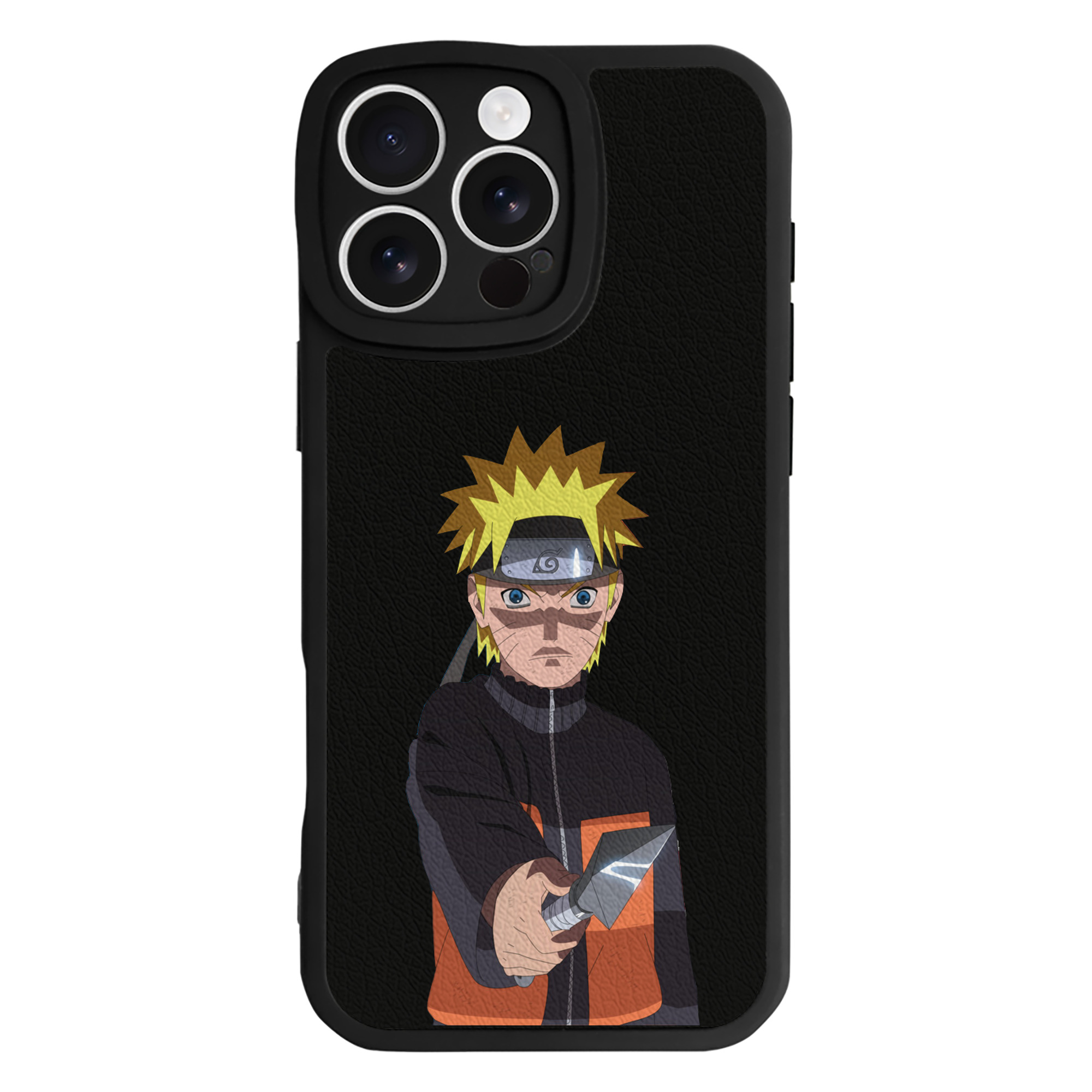 （画像用） NARUTO -ナルト- うずまき ナルト Uzumaki Naruto 【iPhone 16シリーズ対応】シリコンスマホケース（レザー調） 材質：シリコン